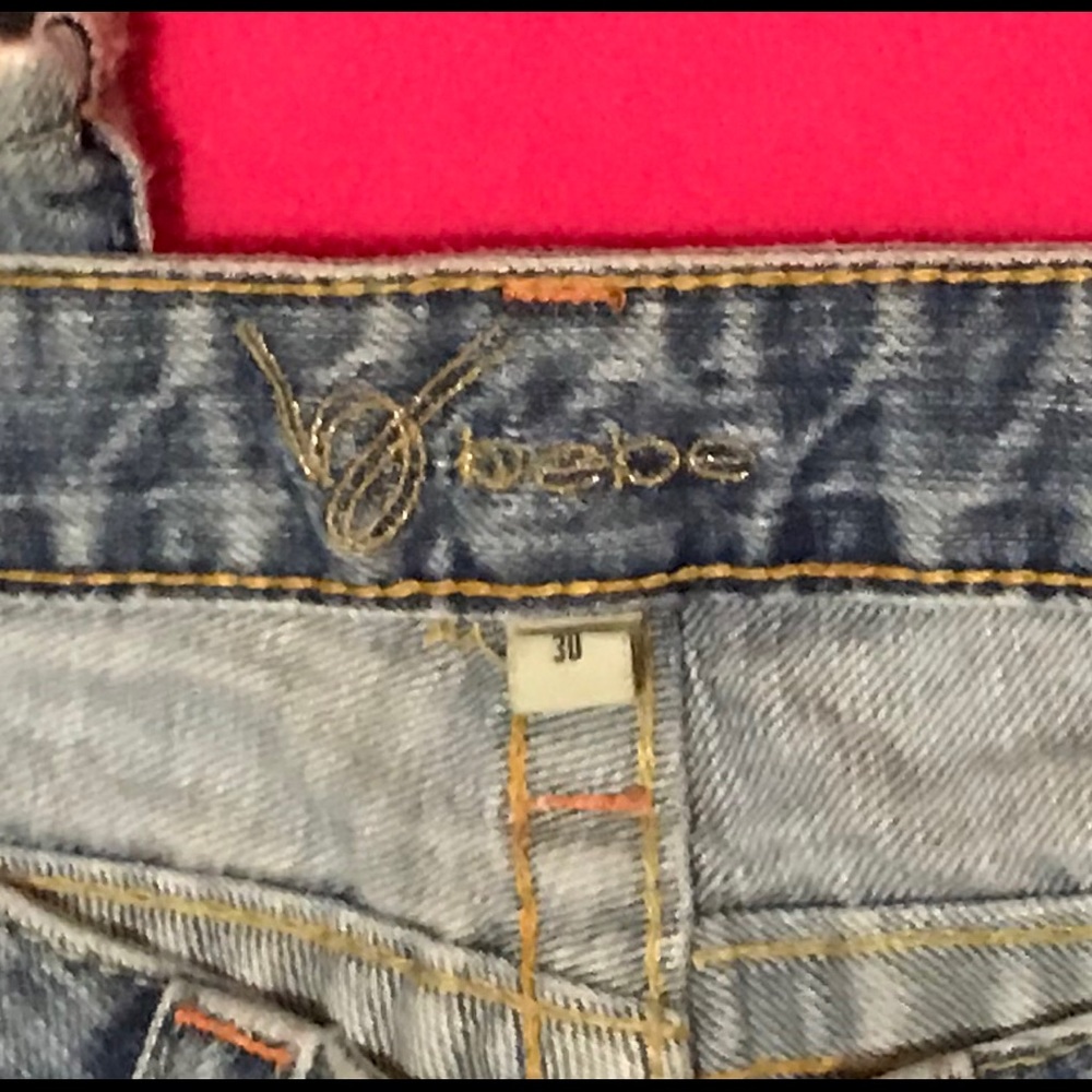 bebe Size 30 Skinny Bootcut Jeans - Picture 2 of 5